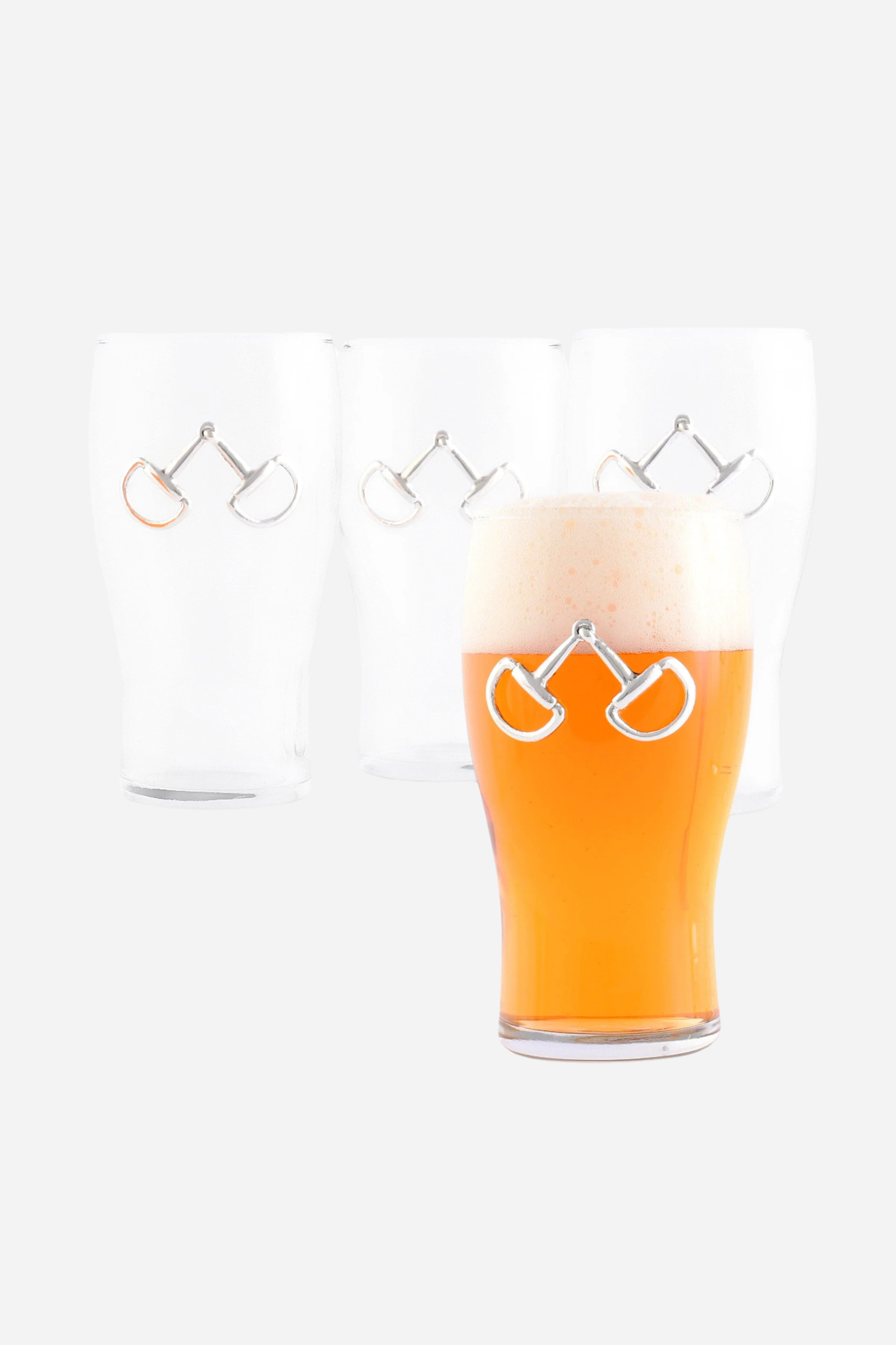 arthur court stylish equestrian aiden pint glass set