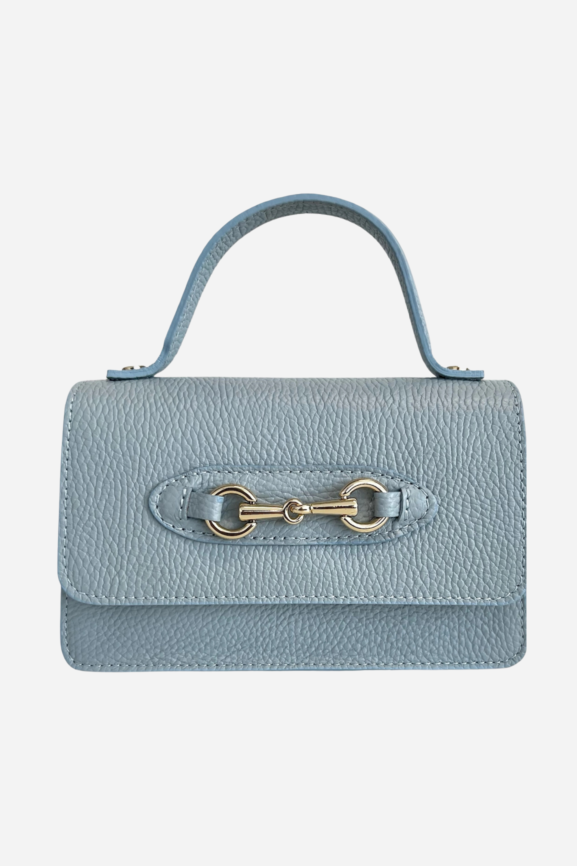 Ava Leather Bag - Celeste Blue