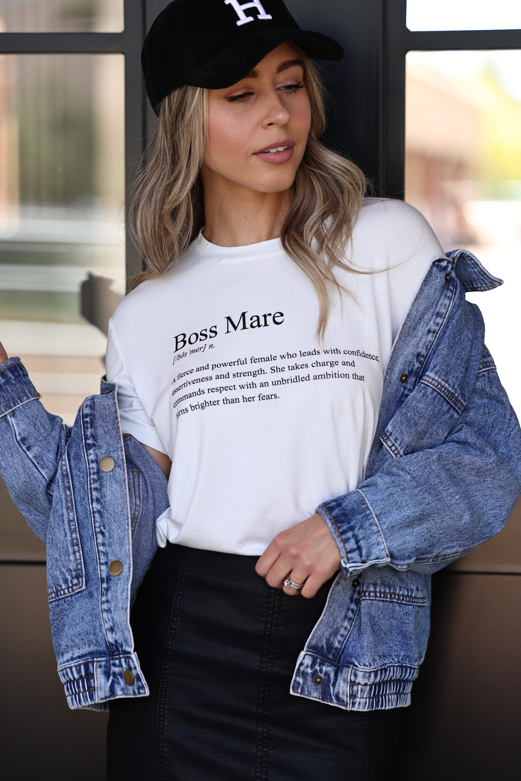 stylish equestrian boss mare definition tee