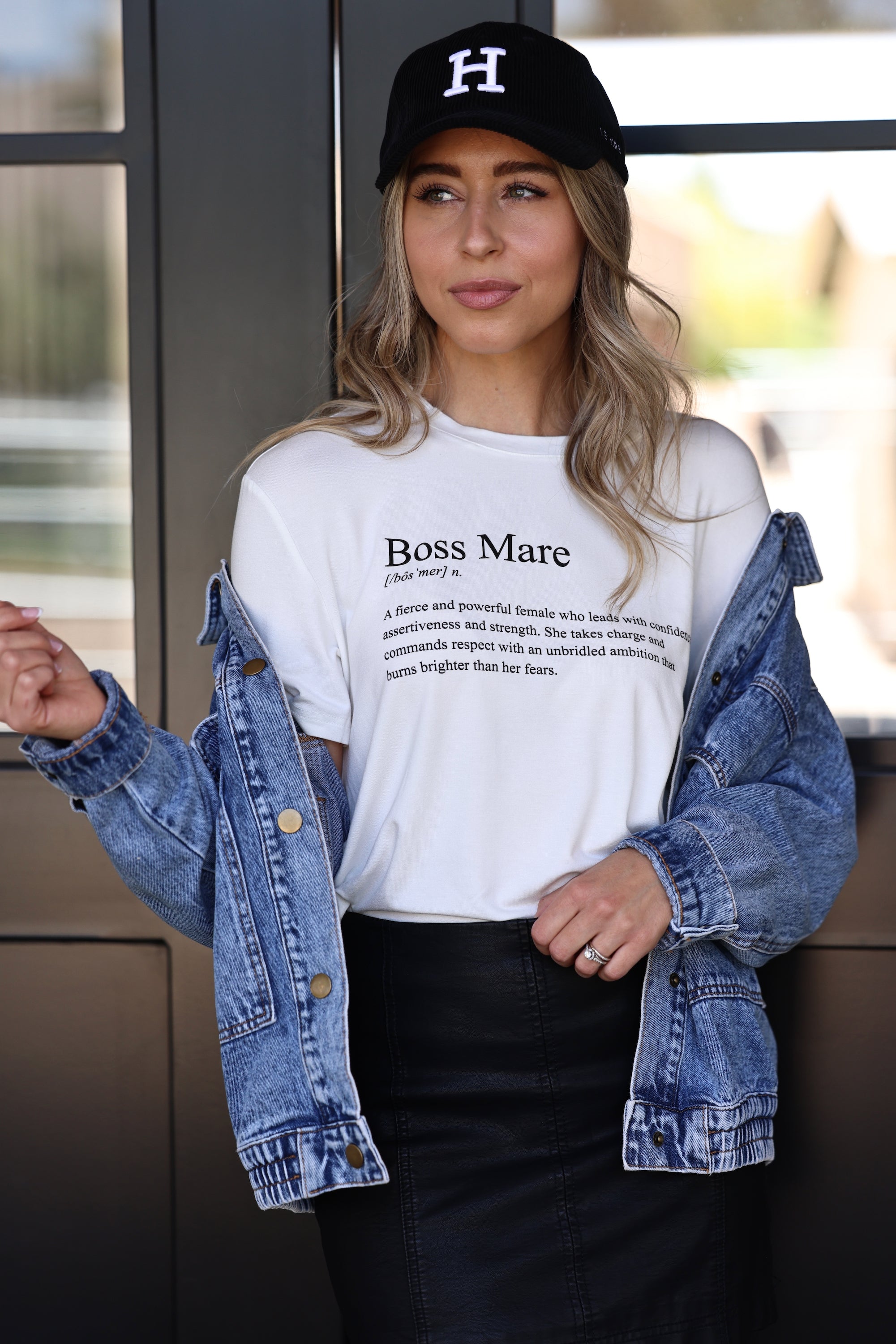 stylish equestrian boss mare definition tee