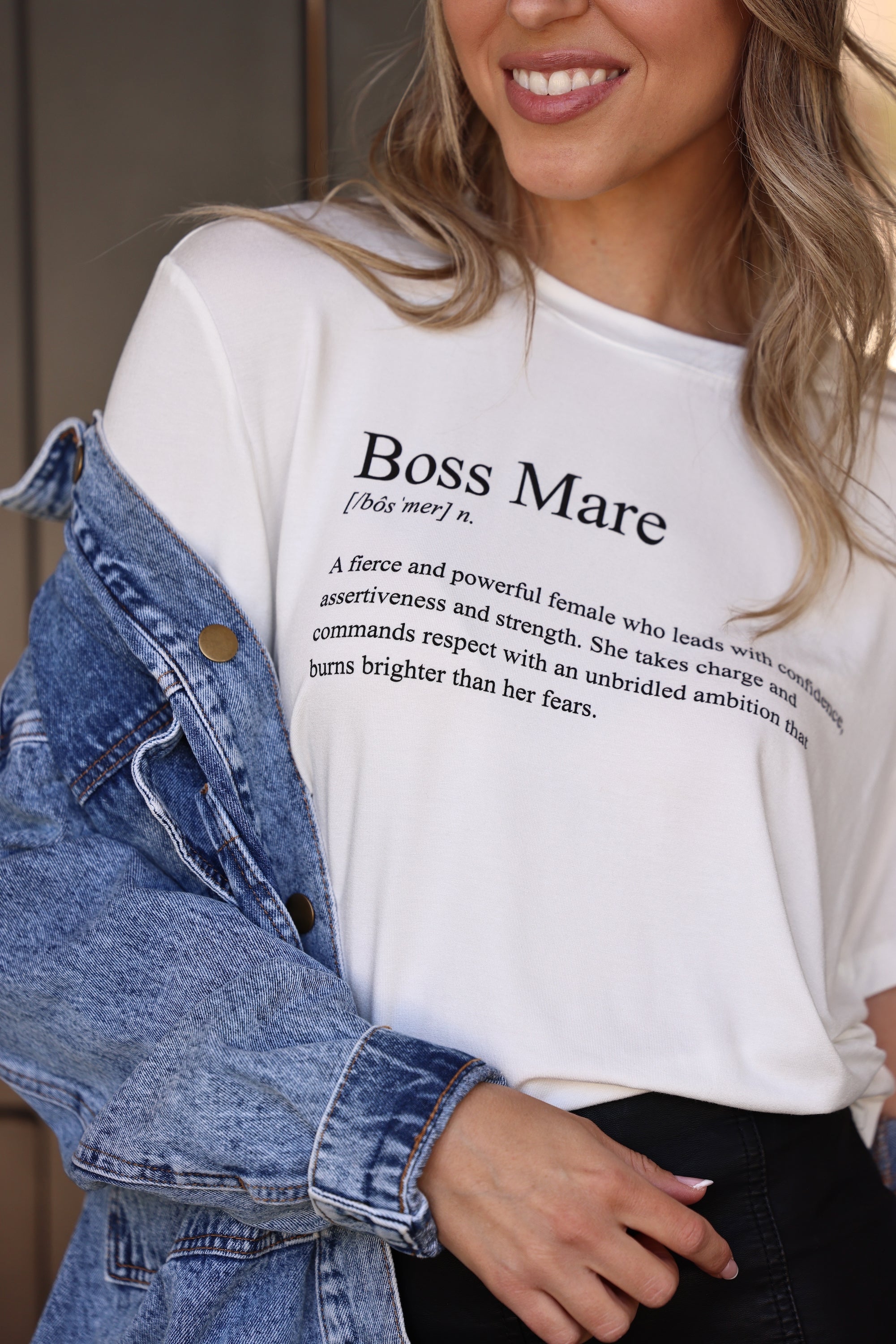 stylish equestrian boss mare definition tee