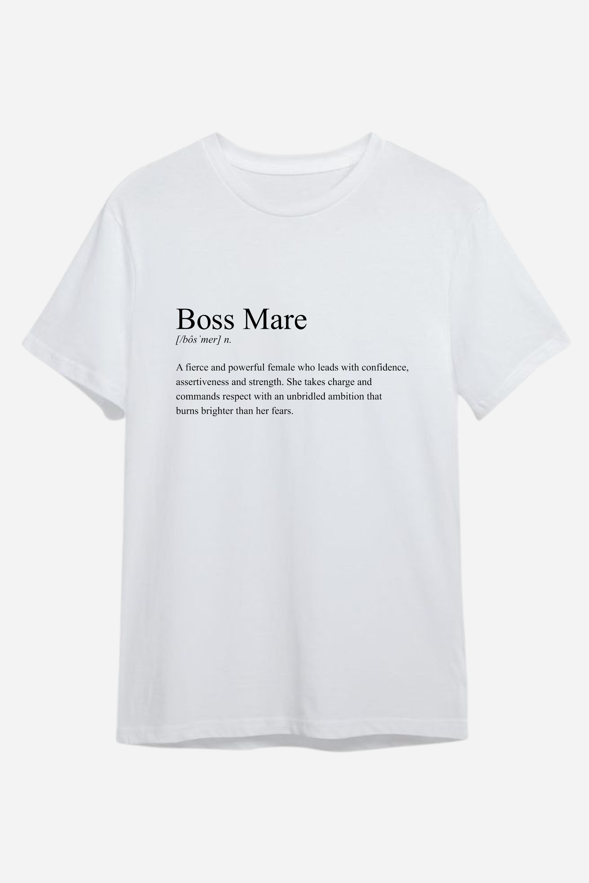 stylish equestrian boss mare definition tee