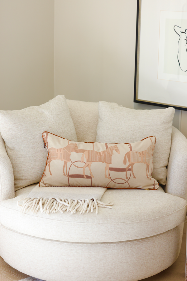 Equine Lumbar Wool Pillow - Vanilla Bean main image 1