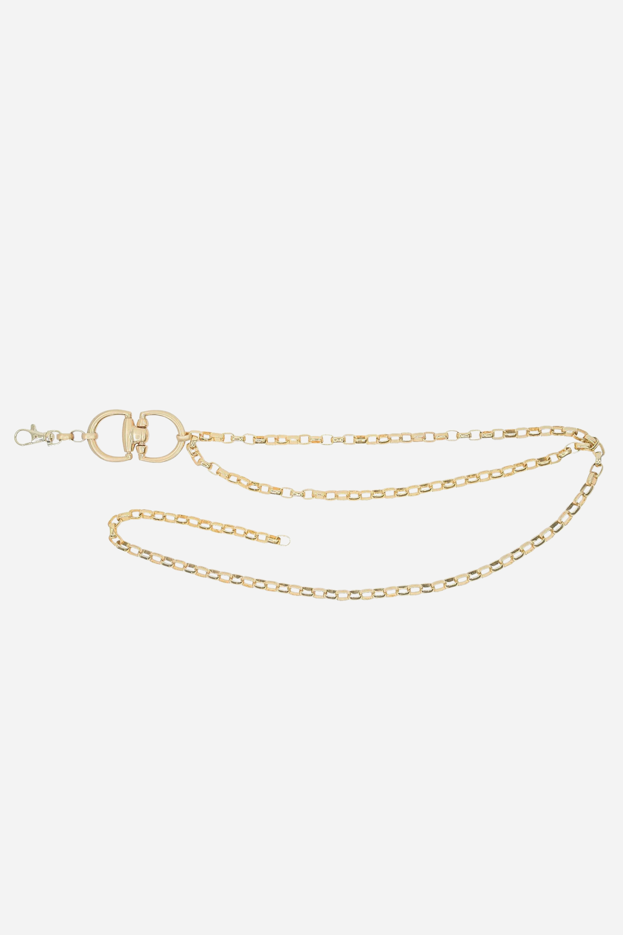 streets ahead stylish equestrian cecelia d ring gold chain belt