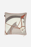 adamsbro stylish equestrian cheval velvet horse head throw pillow