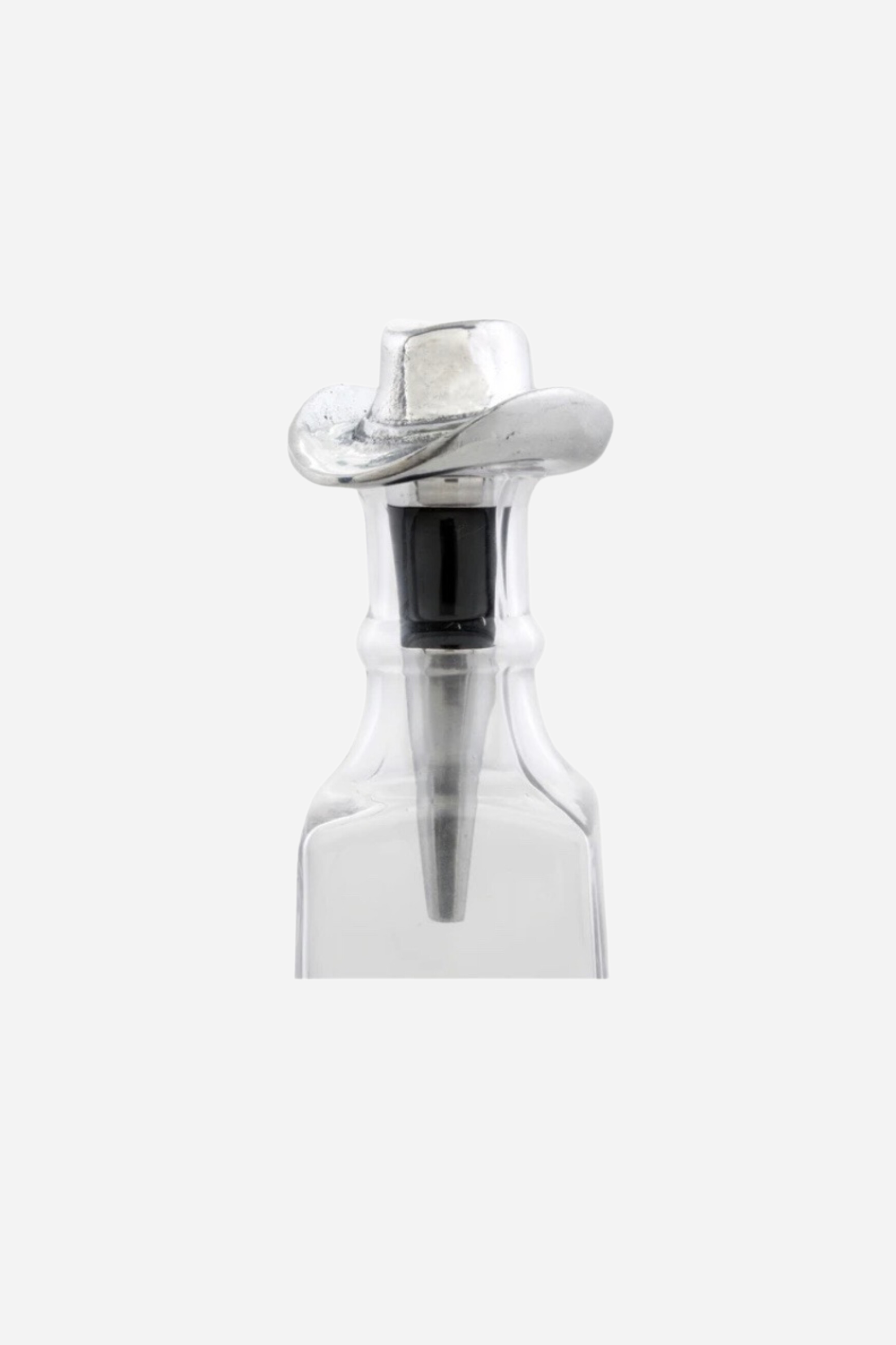 arthur court stylish equestrian cowboy hat wine stopper 