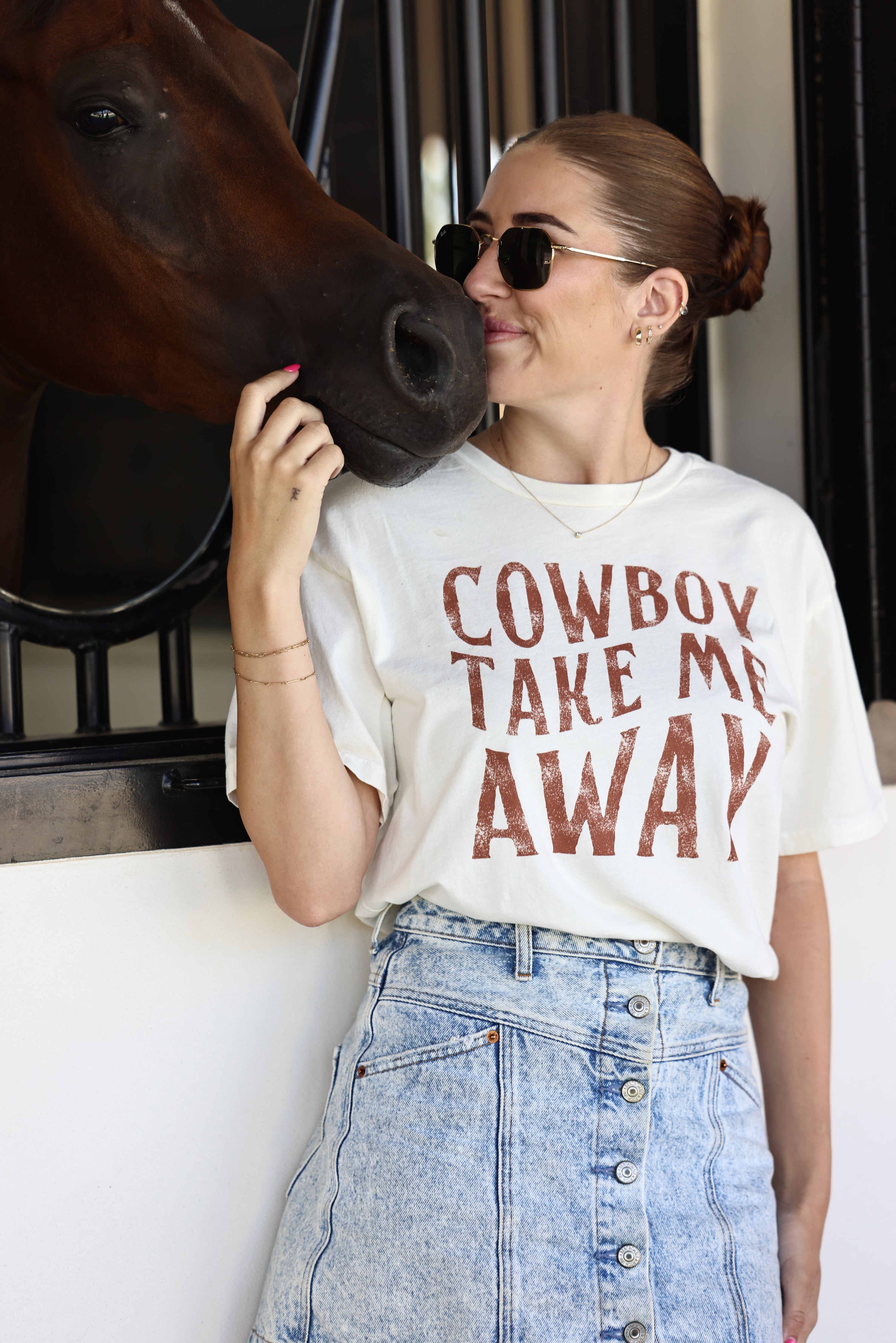 oat collective stylish equestrian cowboy take me away mineral tee