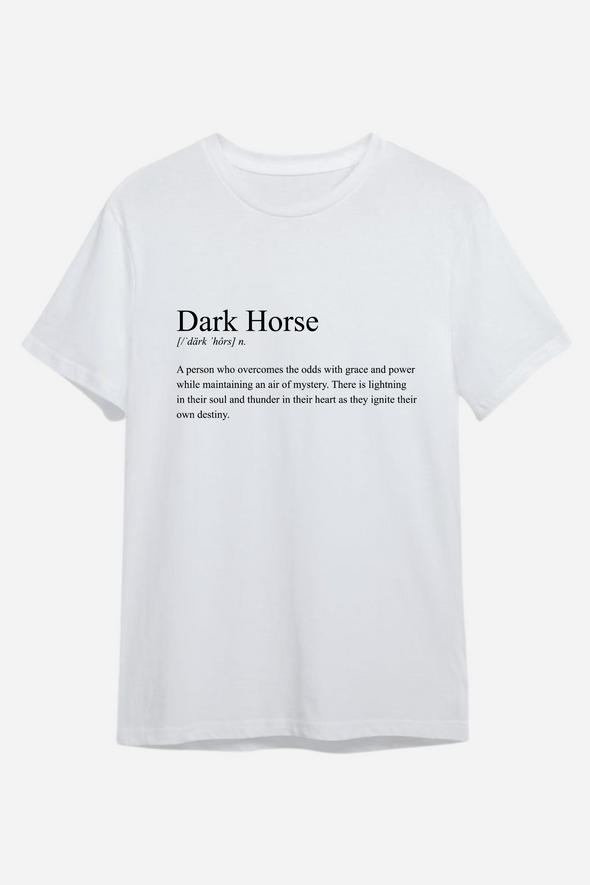 stylish equestrian dark horse definition tee