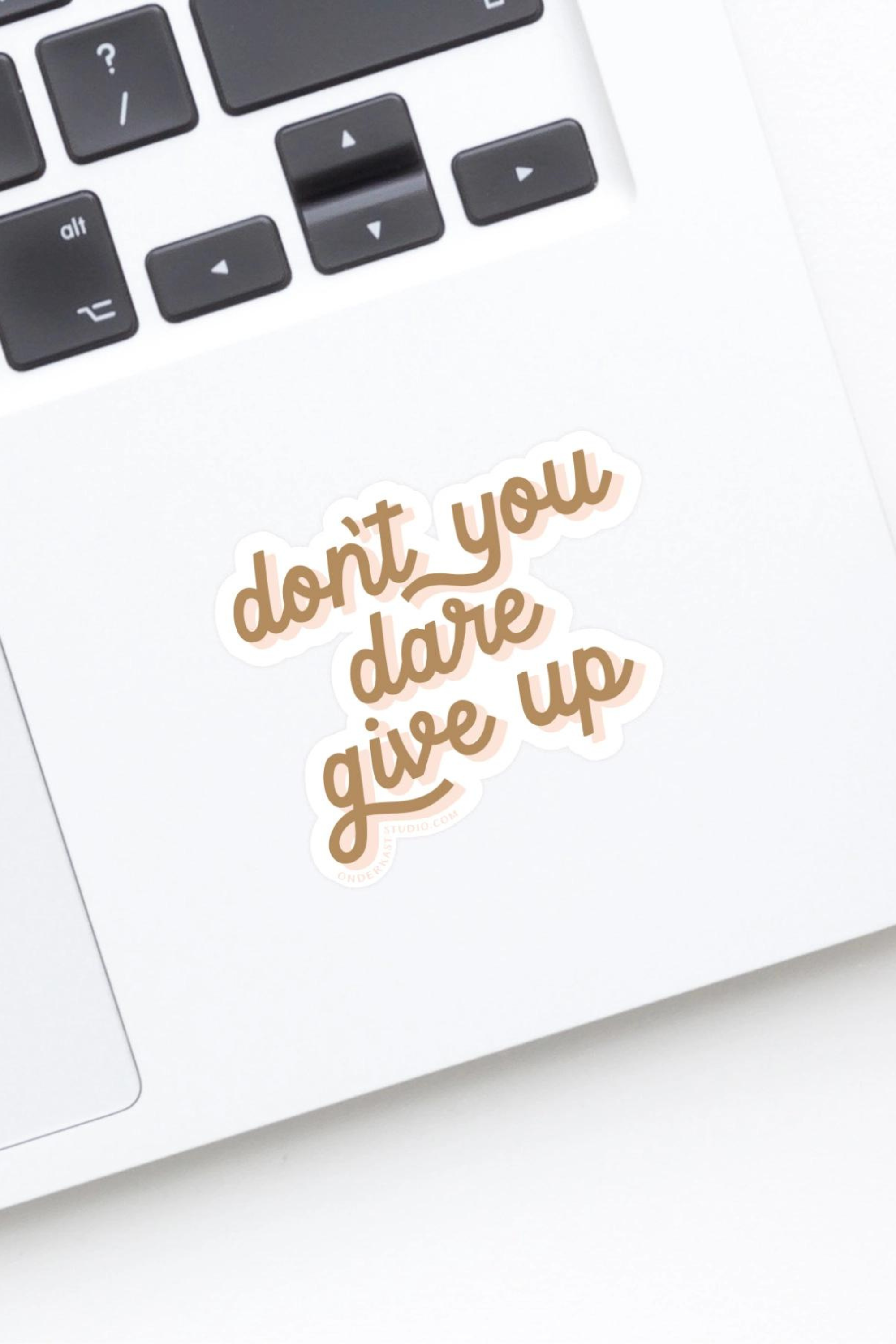 onderkast studio stylish equestrian don't give up sticker