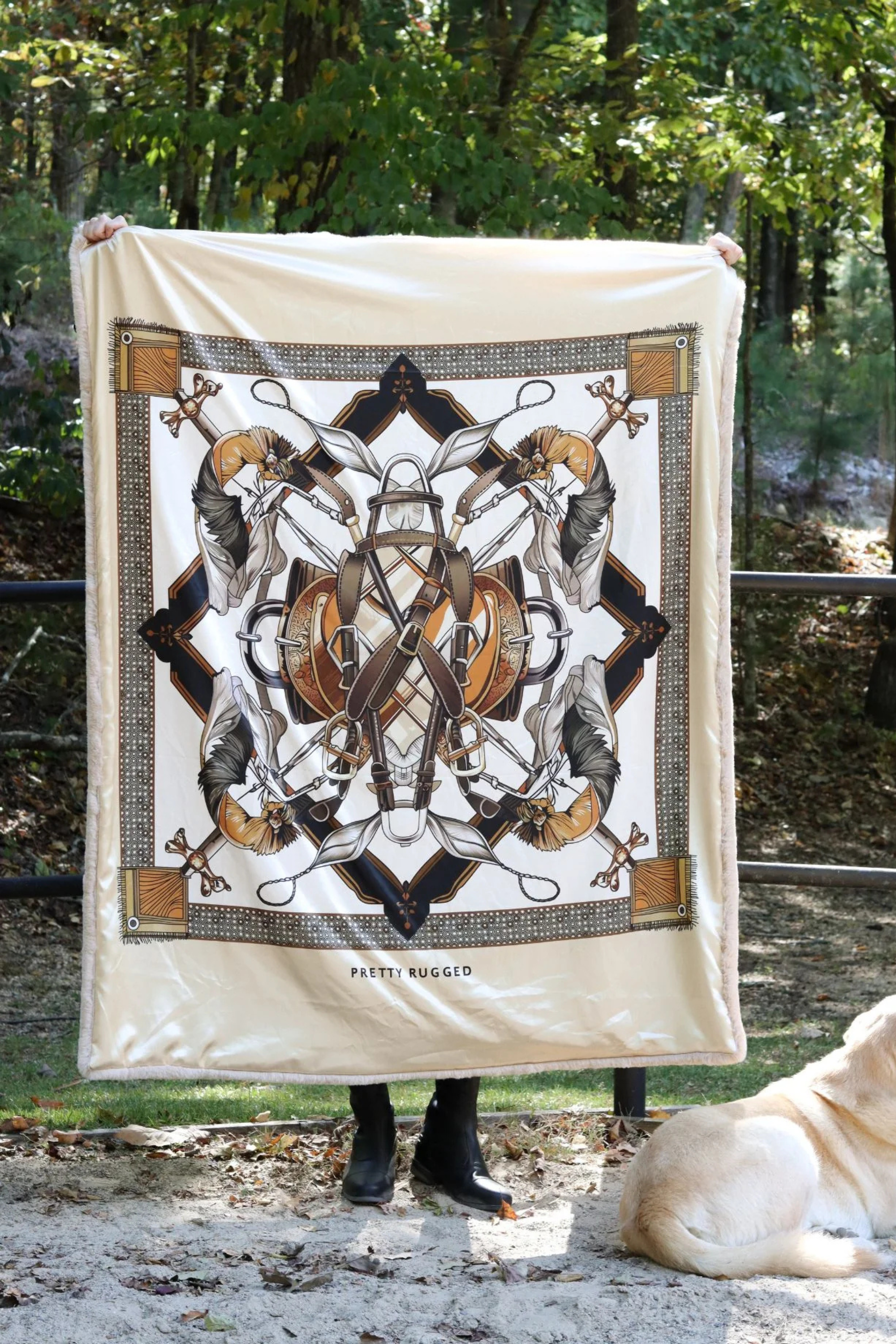 pretty rugged stylish equestrian emma luxe equestrian throw 