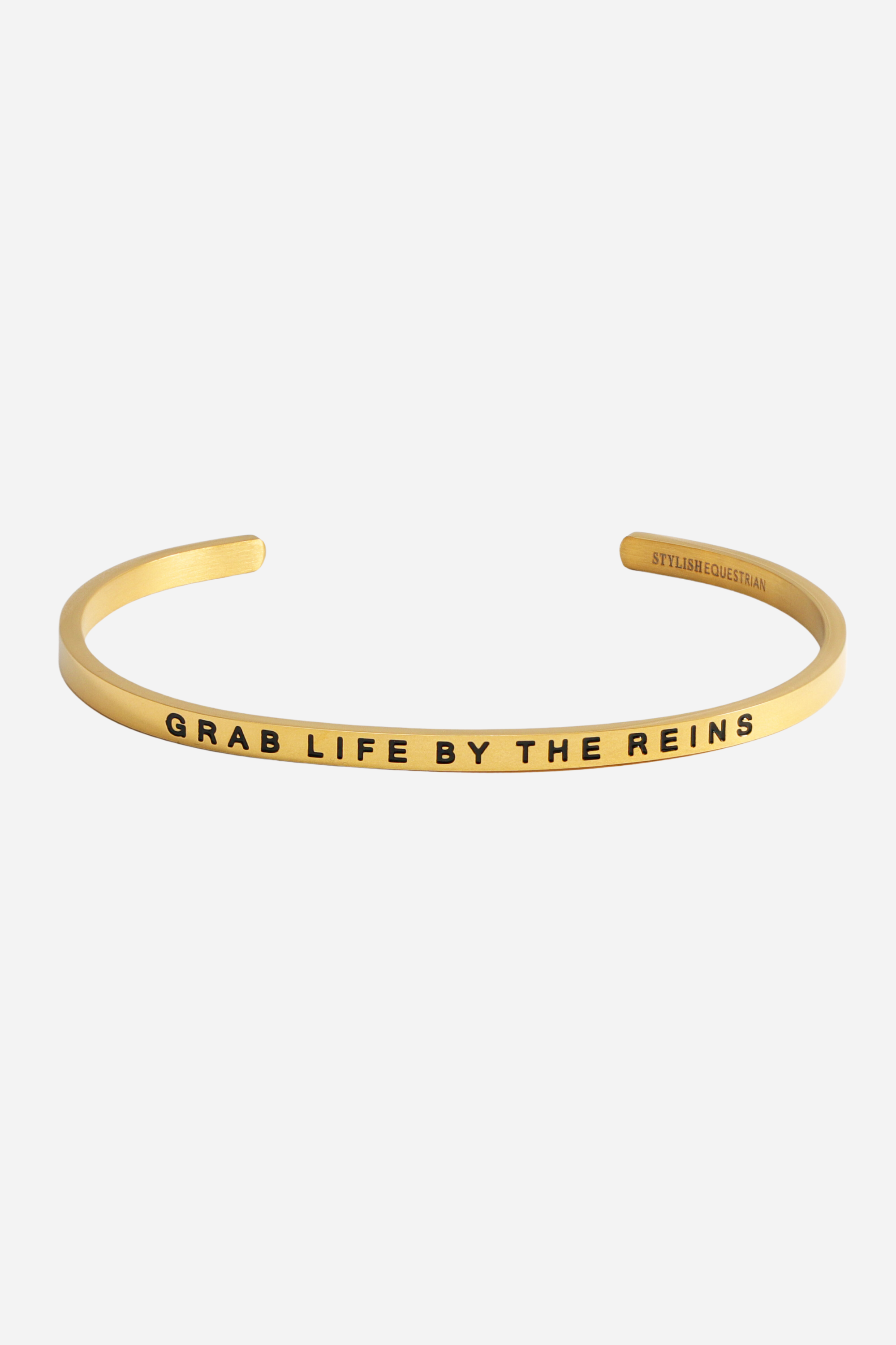 mantra band stylish equestrian grab life by the reins bracelet