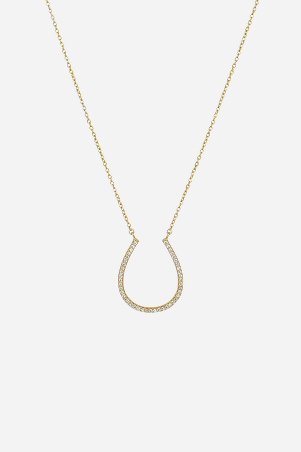 sahira jewelry design stylish equestrian hadley horseshoe necklace