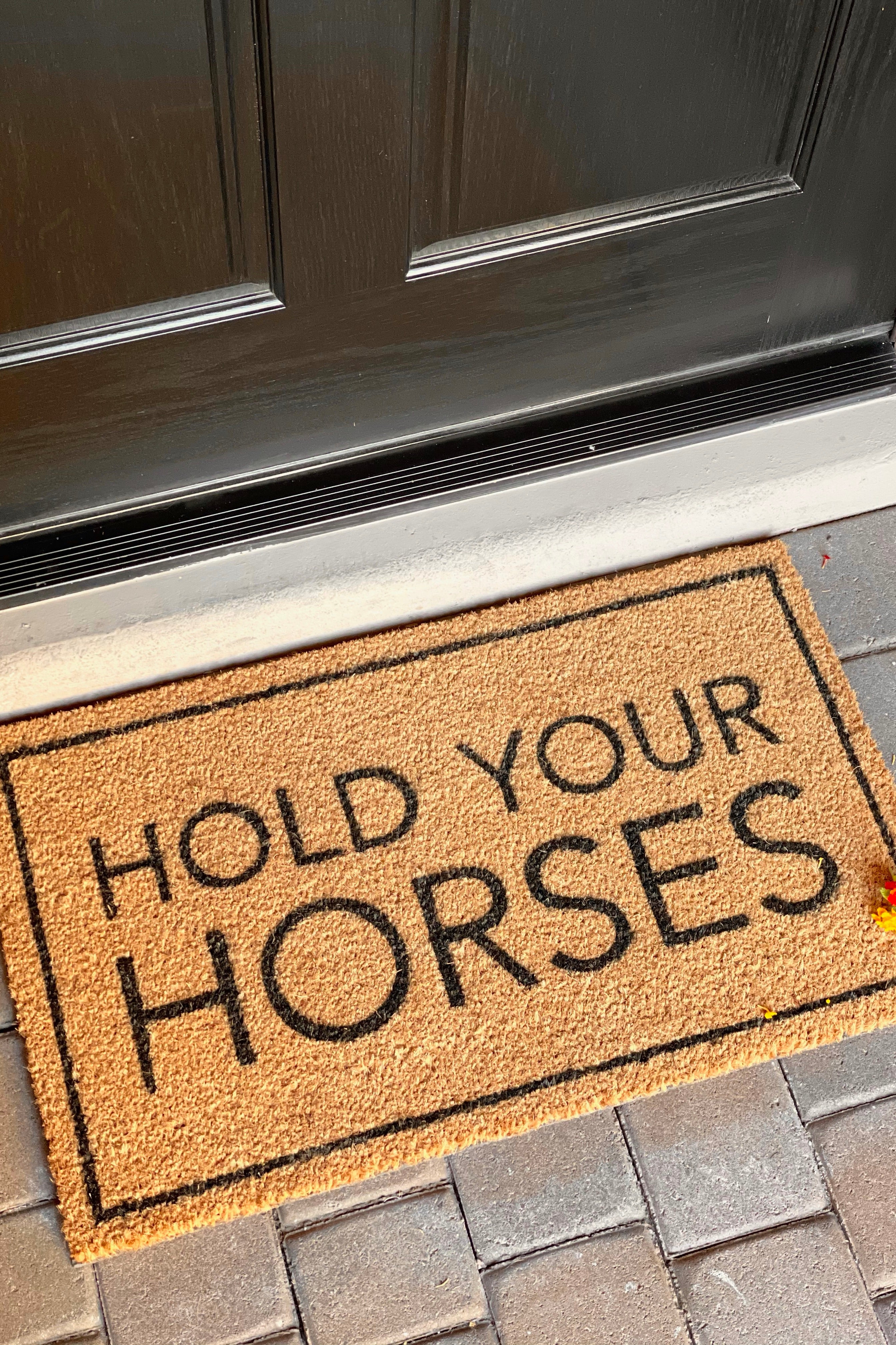 Hold Your Horses Doormat