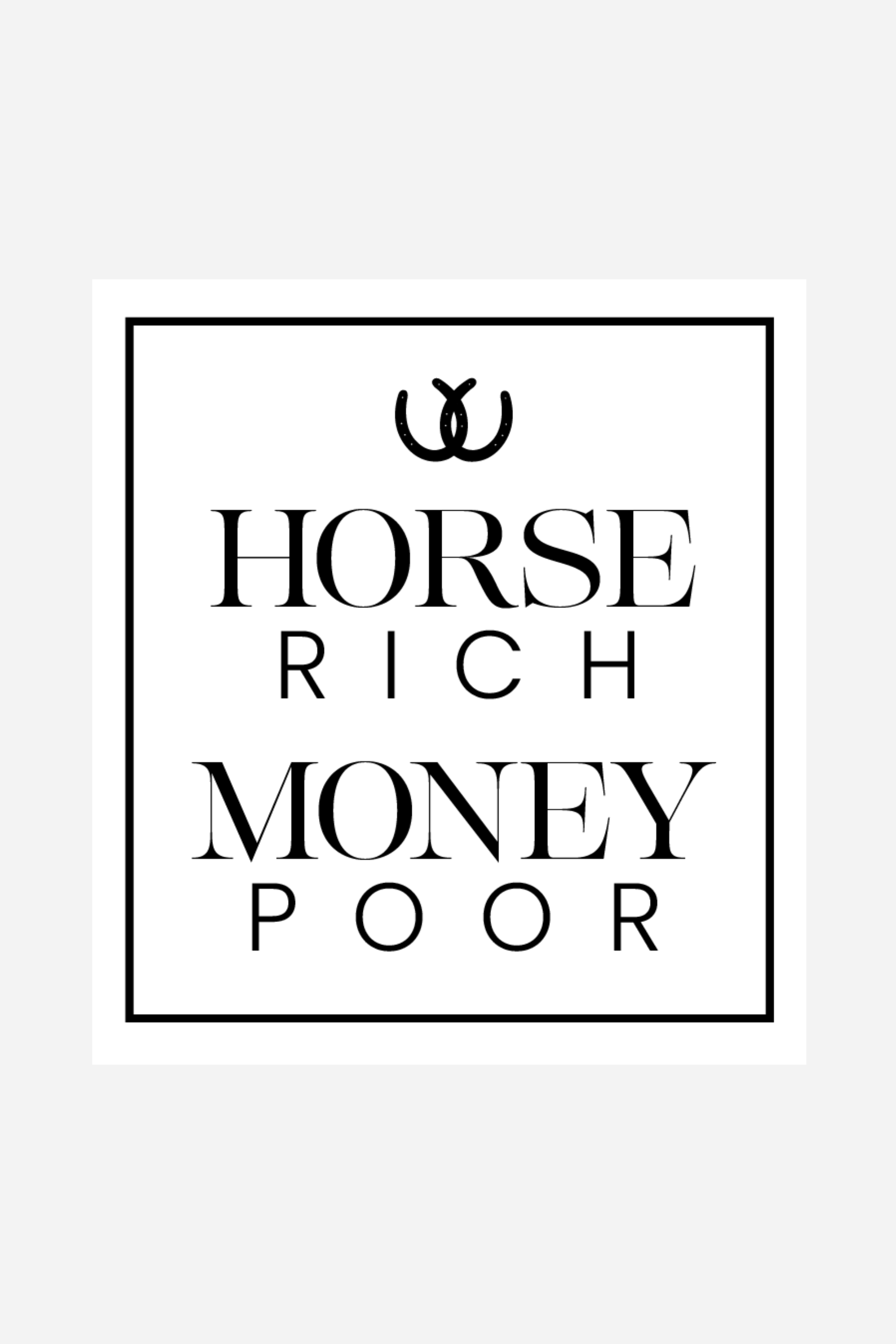 Horse Rich Sticker