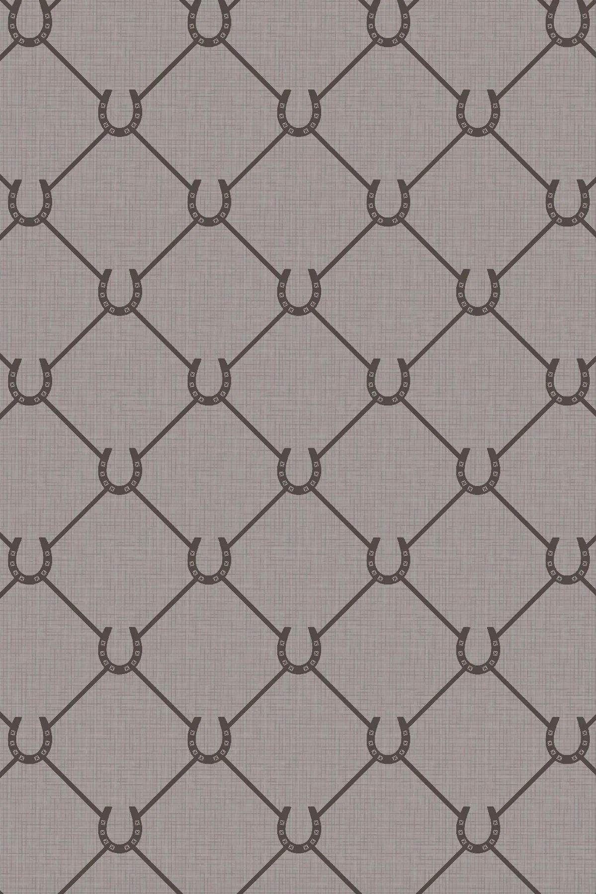 Horseshoe Wallpaper - Taupe