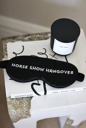 stylish equestrian horse show hangover silk sleep mask