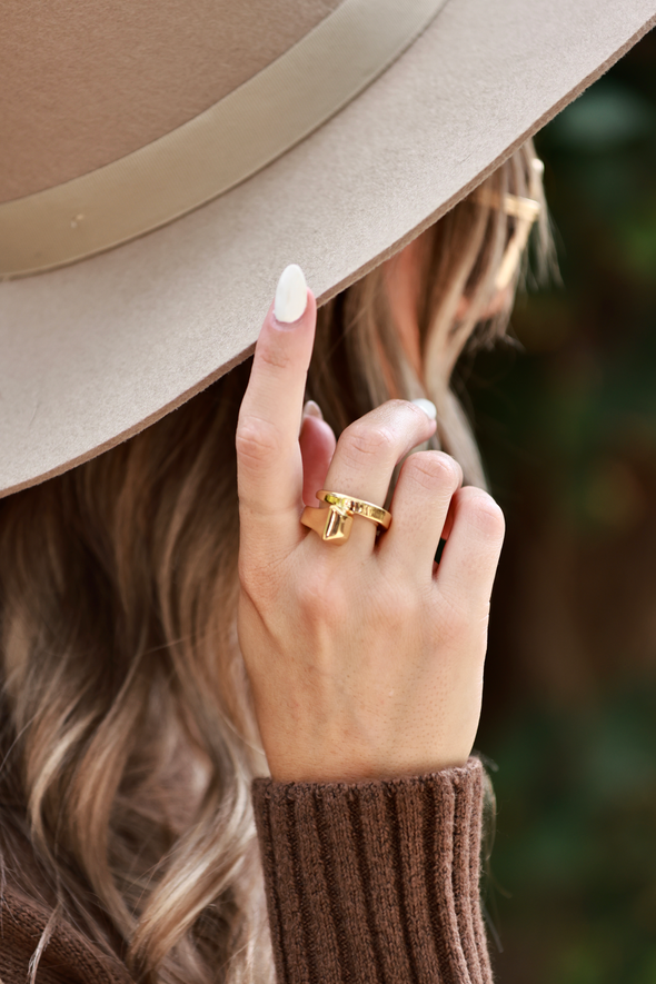 cxc stylish equestrian icon nail ring