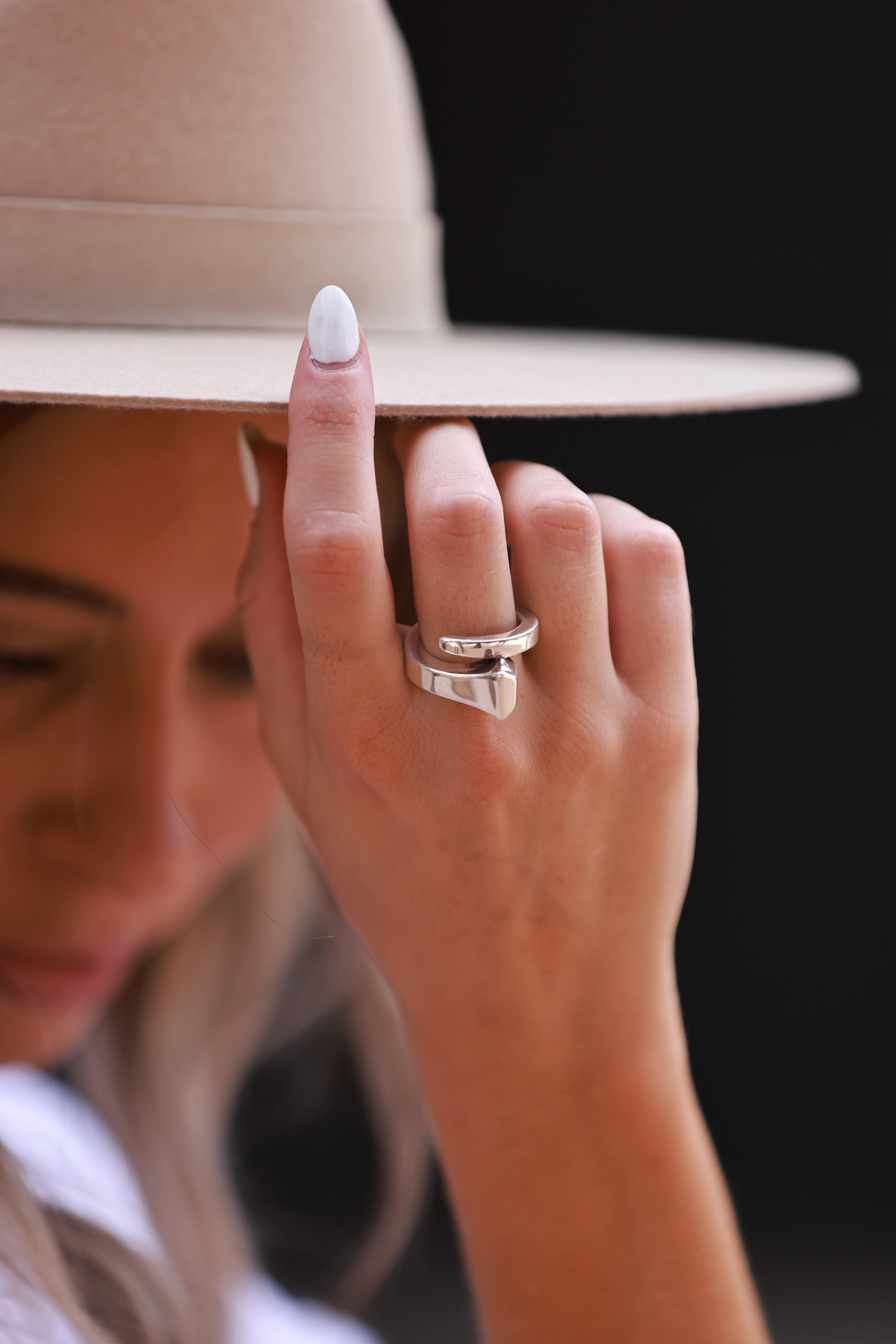 cxc stylish equestrian icon nail ring