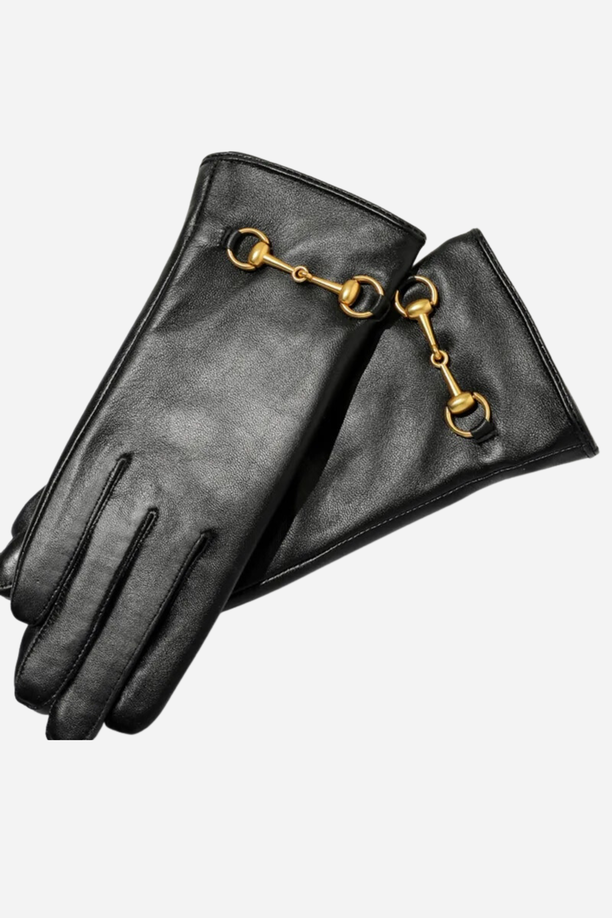 stylish equestrian ivy leather gloves with horse bit