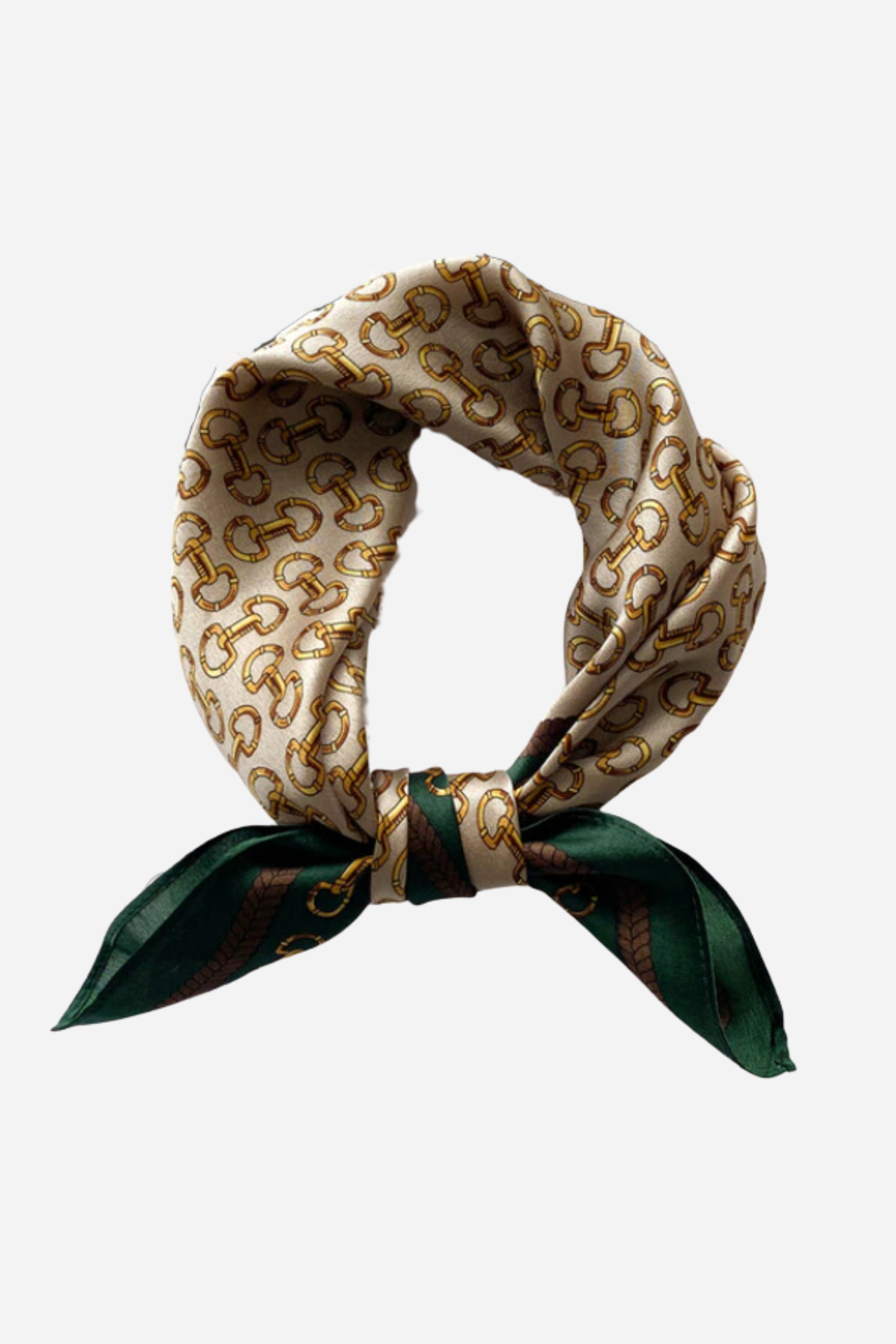 stylish equestrian jolie horse bit print scarf