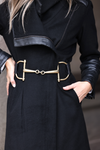 streets ahead stylish equestrian lucky d ring leather belt