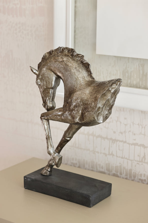 adamsbro stylish equestrian marengo rosalia horse statue