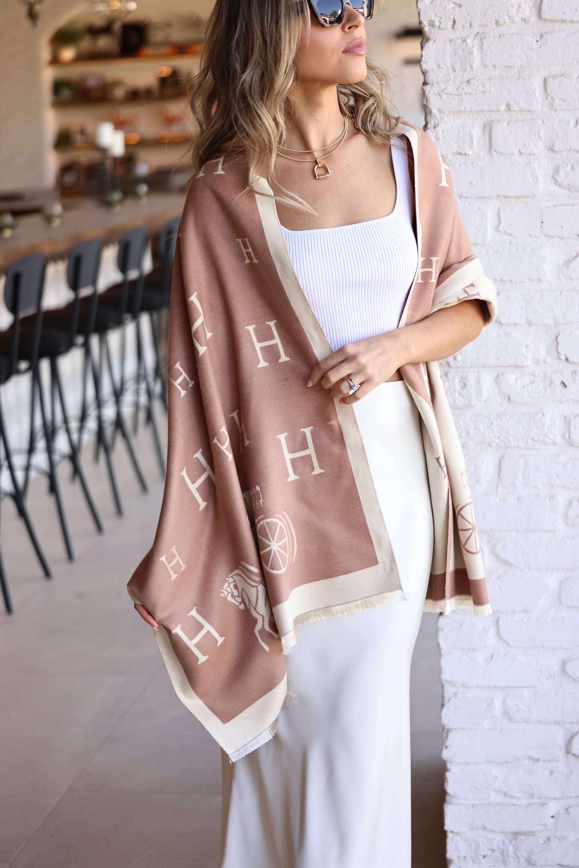 stylish equestrian natalia h horse scarf