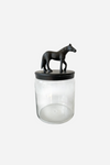 thg stylish equestrian nicolette horse glass jar