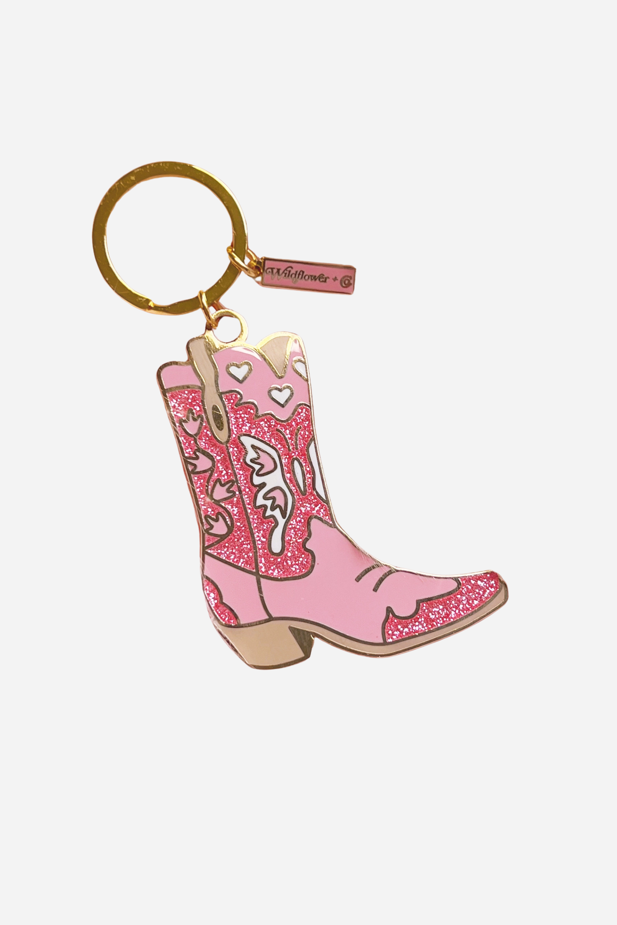 wildflower & co stylish equestrian pink pony key cowgirl boot ring