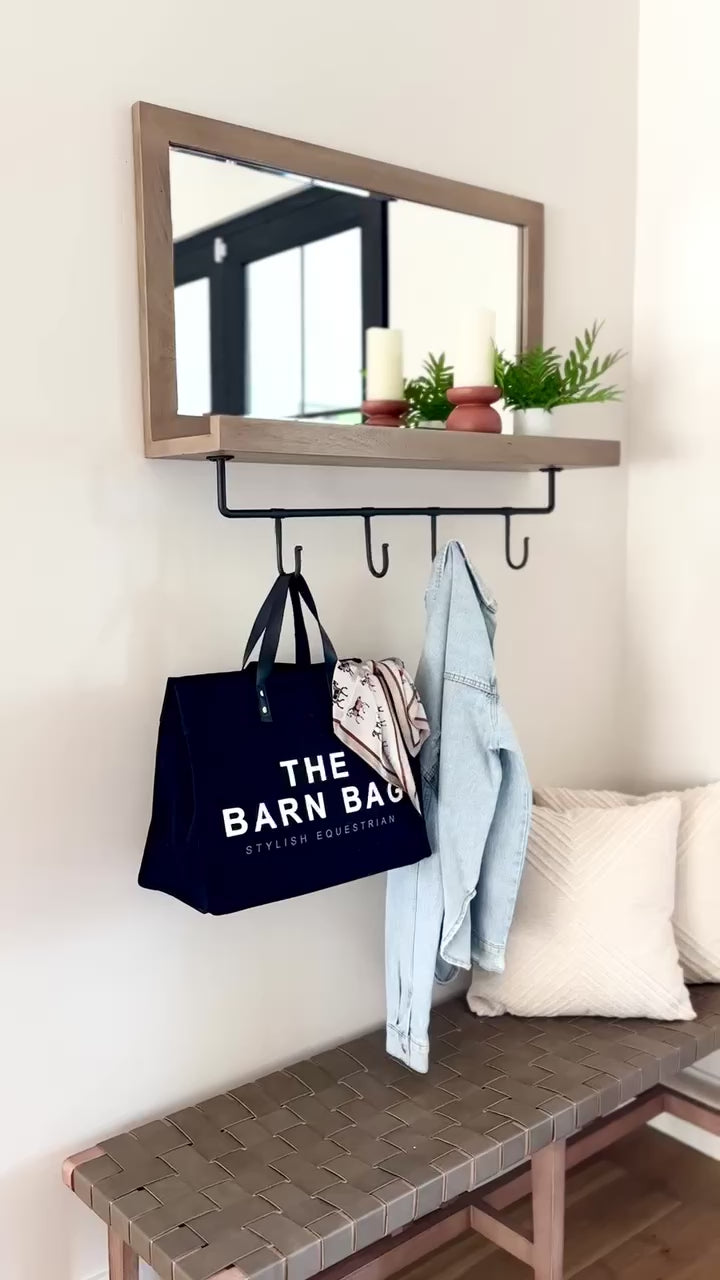 stylish equestrian the barn bag canvas tote