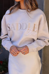 as colour stylish equestrian saddle club embroidered sweatshirt