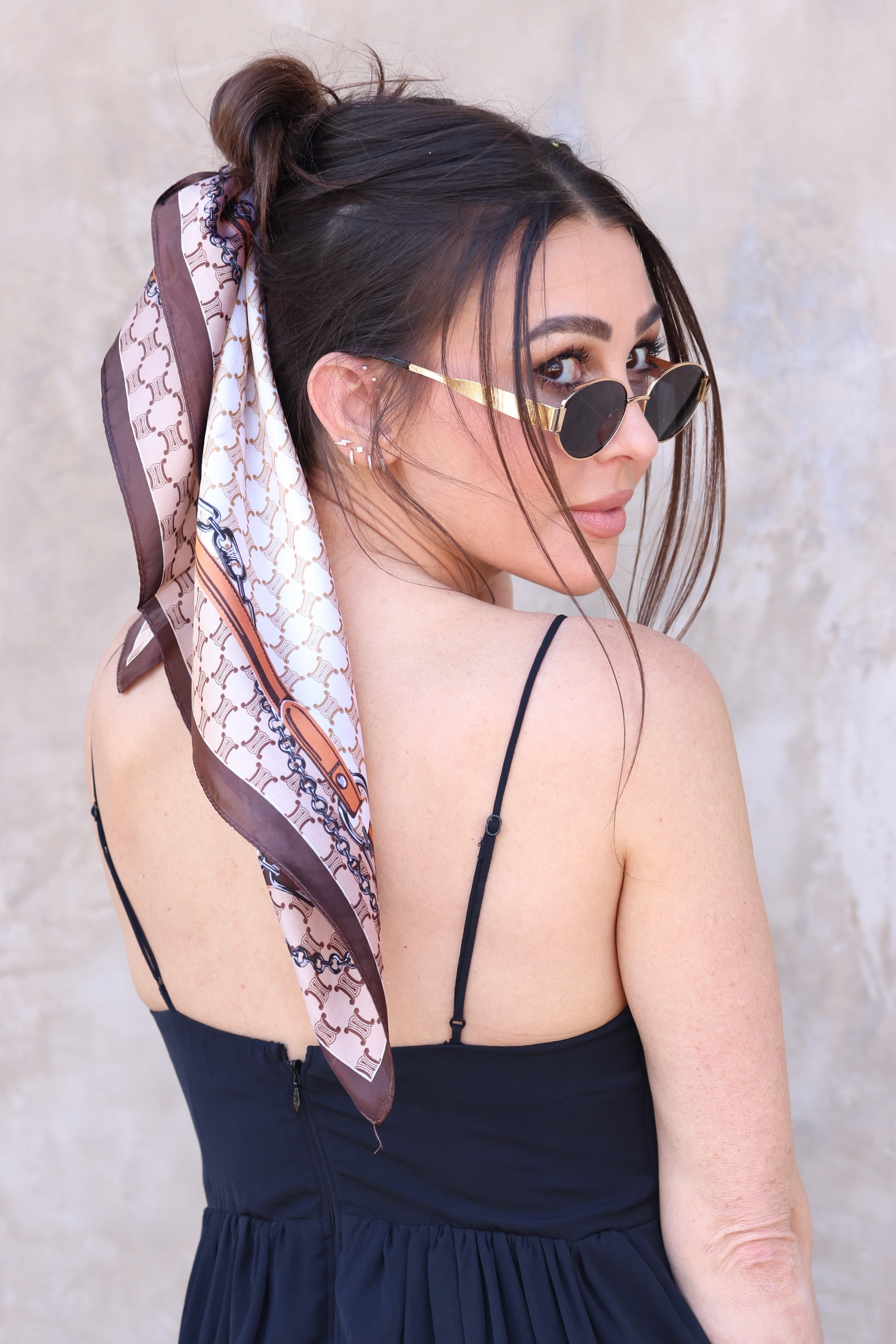 aliexpress stylish equestrian serena scarf espresso