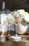 everything etched stylish equestrian signature champagne glass set