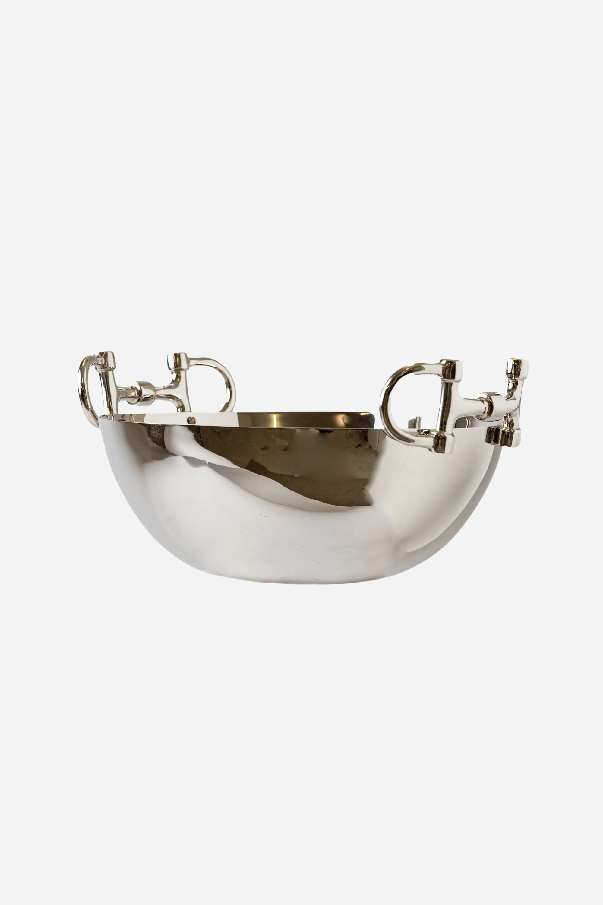 adamsbro stylish equestrian snaffle serving bowl