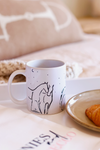 stylish equestrian bettina artwork stand with me porcelain mug