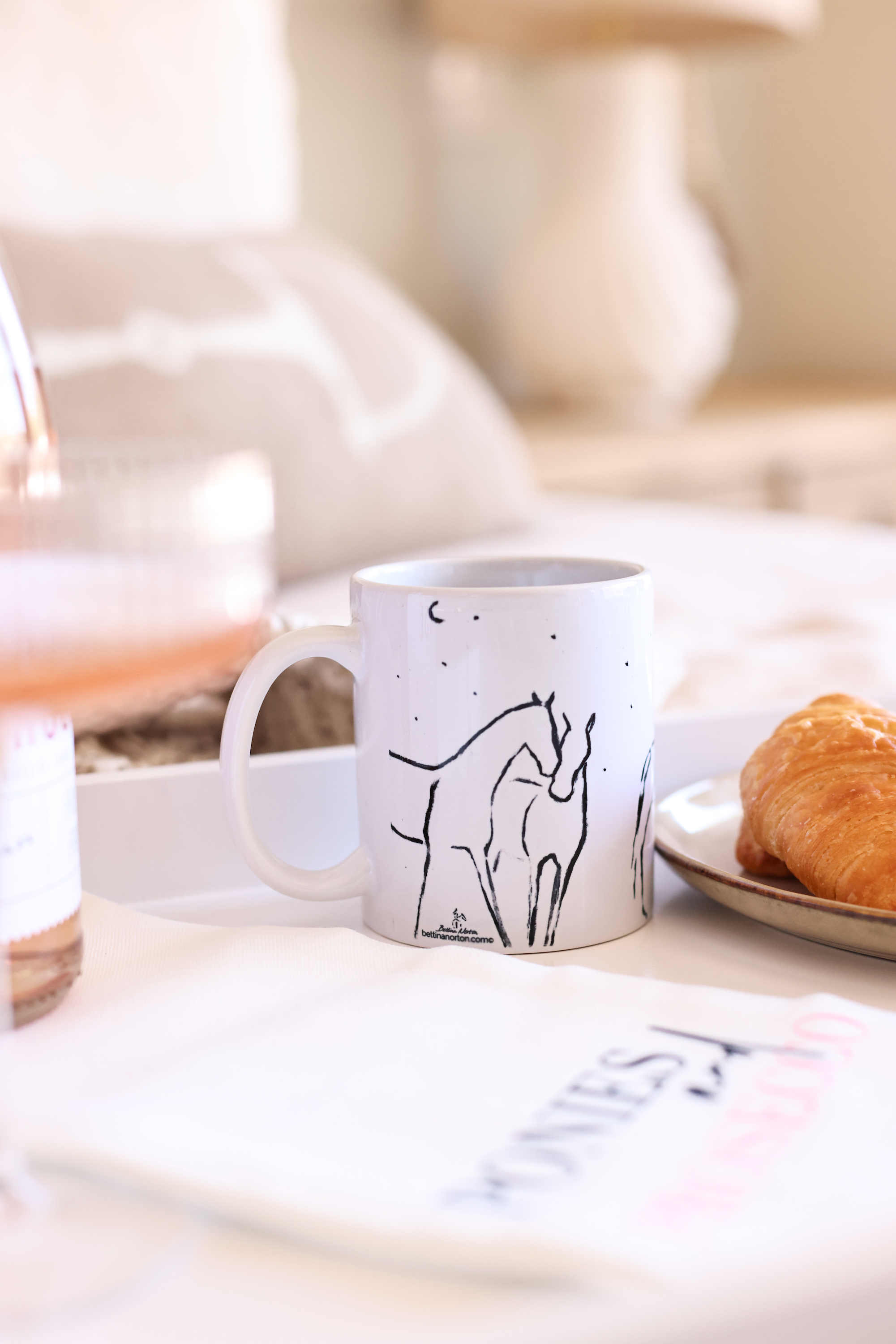 stylish equestrian bettina artwork stand with me porcelain mug