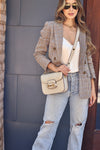 stylish equestrian stassi leather shoulder bag