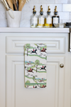 pomegranate stylish equestrian the hunt scene hand towel set