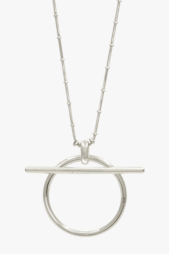 cxc stylish equestrian elena circle necklace