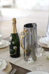 arthur court gilden d-ring stainless steel pitcher