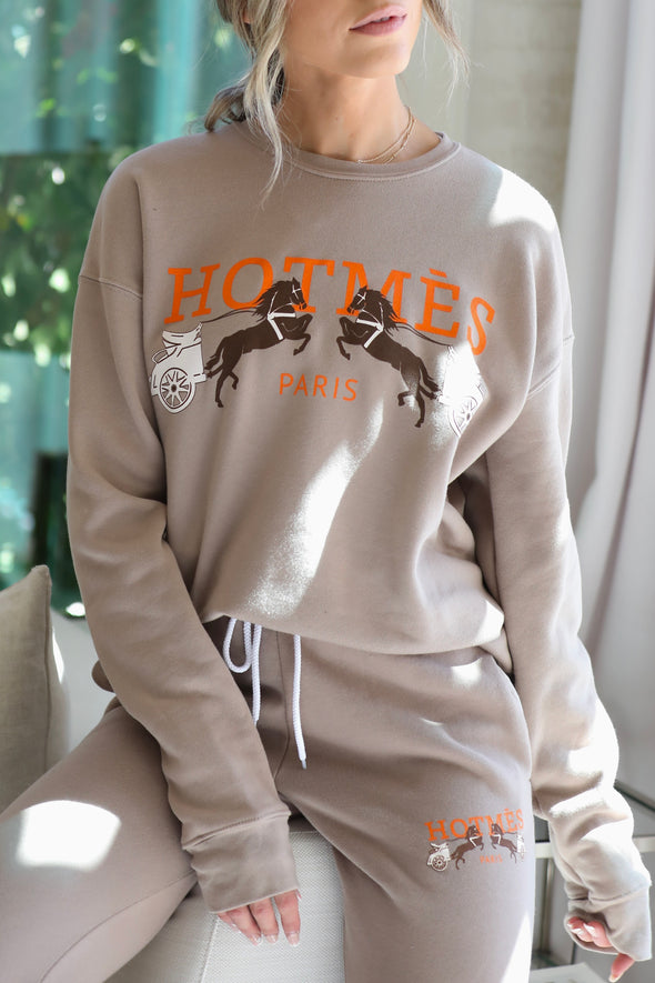 la trading co stylish equestrian hotmes sweatshirt