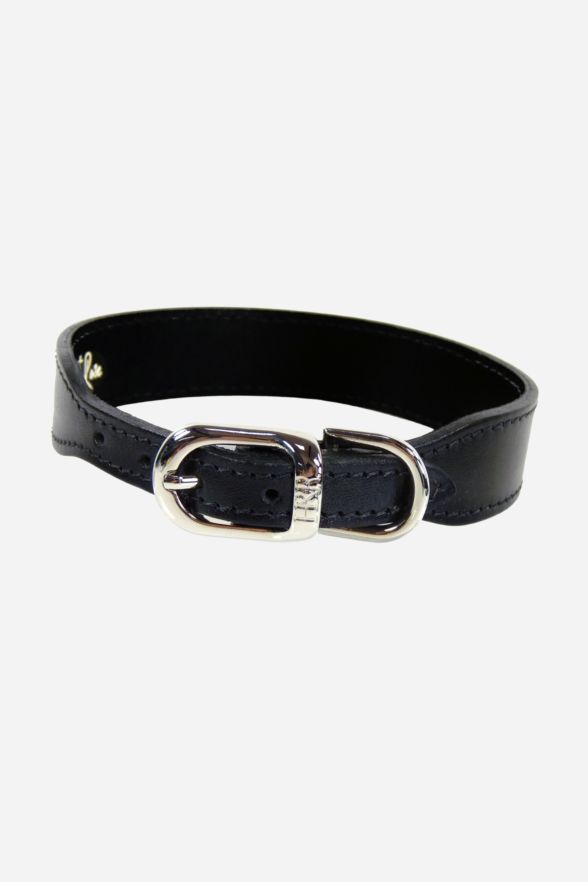 Stylish Equestrian Belmont Dog Collar  100% Italian Leather