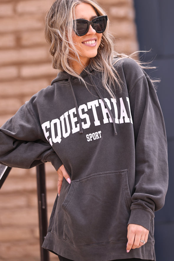 stylish equestrian equestrian sport university varsity hoodie sweatshirt