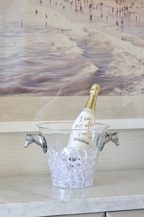 Arthur Court Stylish equestrian Hamilton Acrylic Ice Bucket