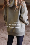 stylish equestrian just a girl who loves horses than most people hoodie olive
