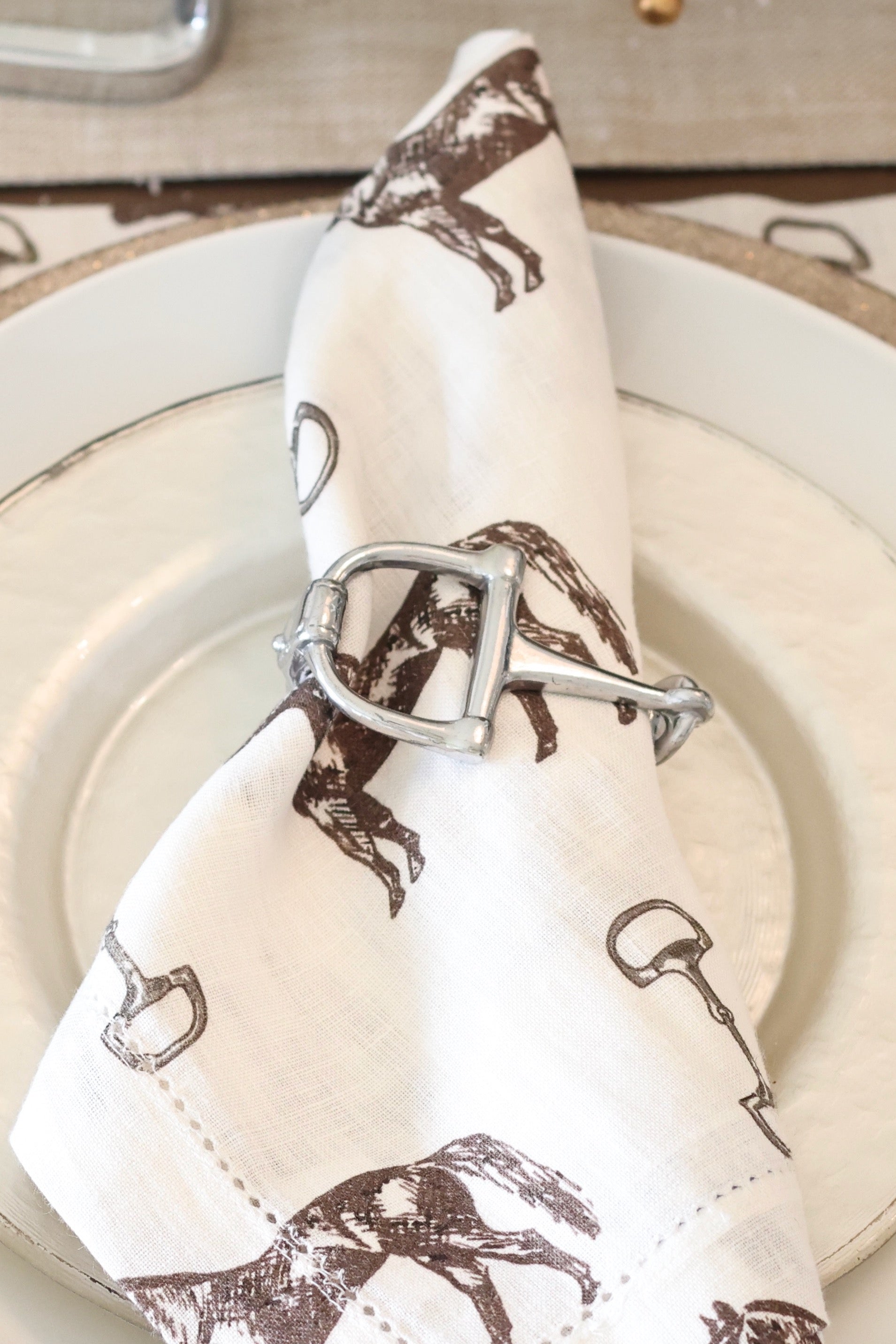 Rein Napkin Ring Set – Stylish Equestrian