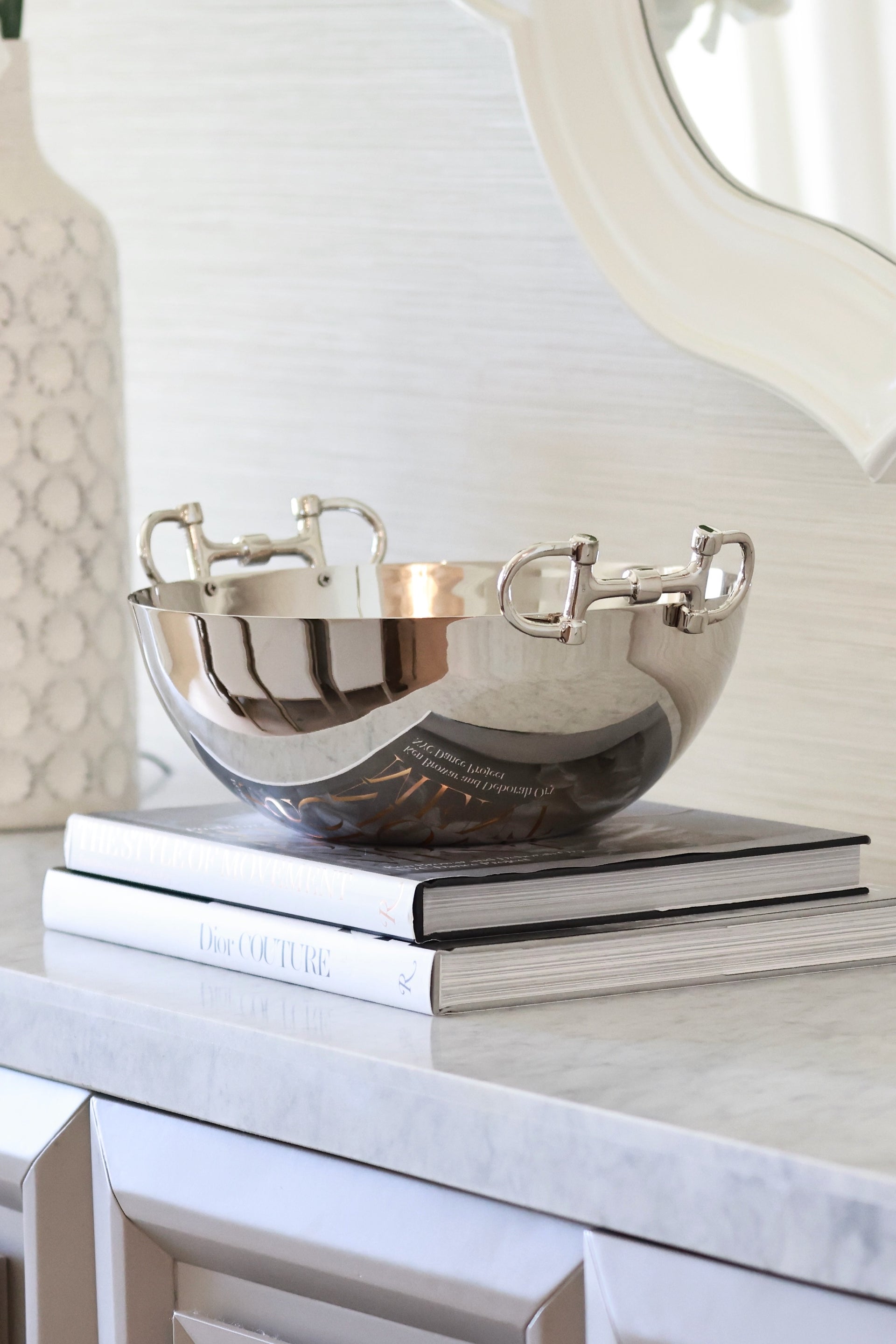 Snaffle Serving Bowl - Silver