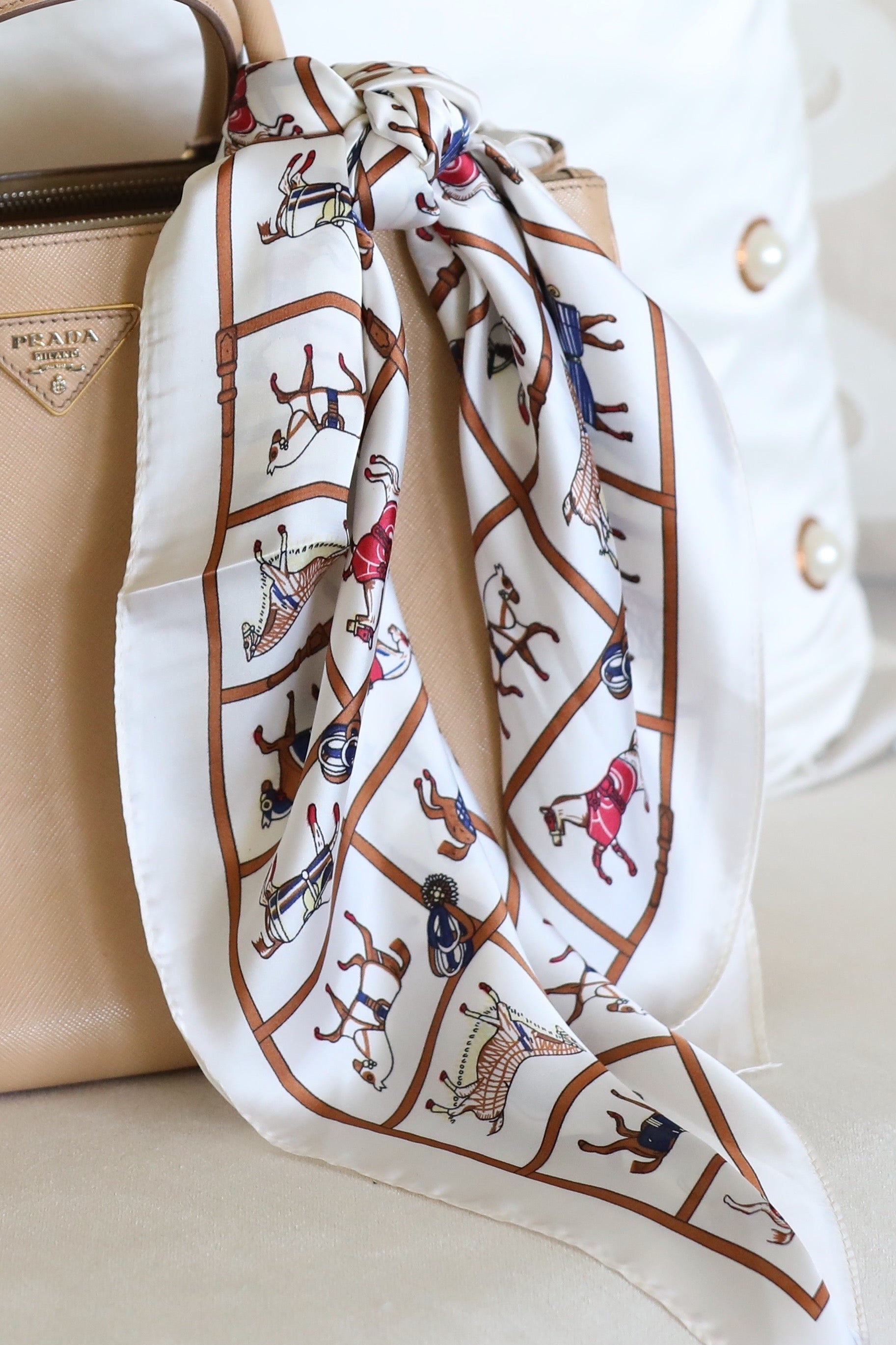 Handbag Scarf Silk Foulard Luxury, bag, brown, leather