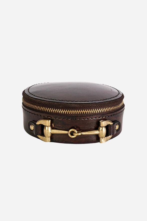 adamsbro stylish equestrian bardoux leather jewelry case