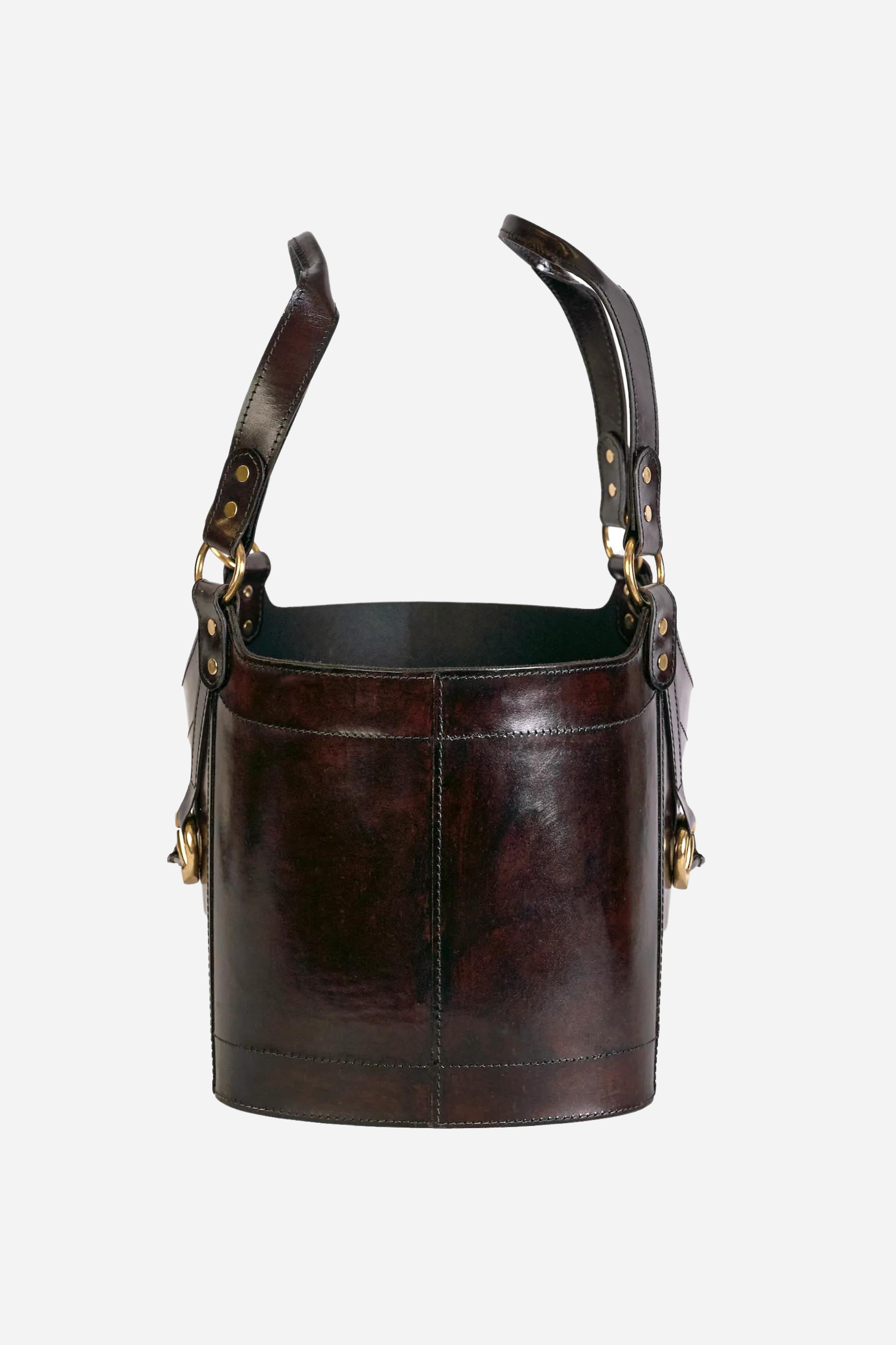 Adamsbro Stylish Equestrian Bennett Leather Basket